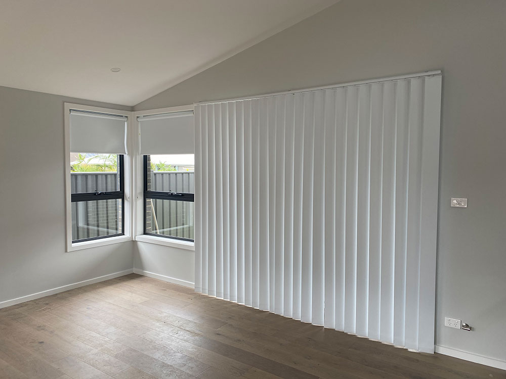 Vertical Fabric Blinds — Blinds, Doors, & Shutters in Central Coast, NSW