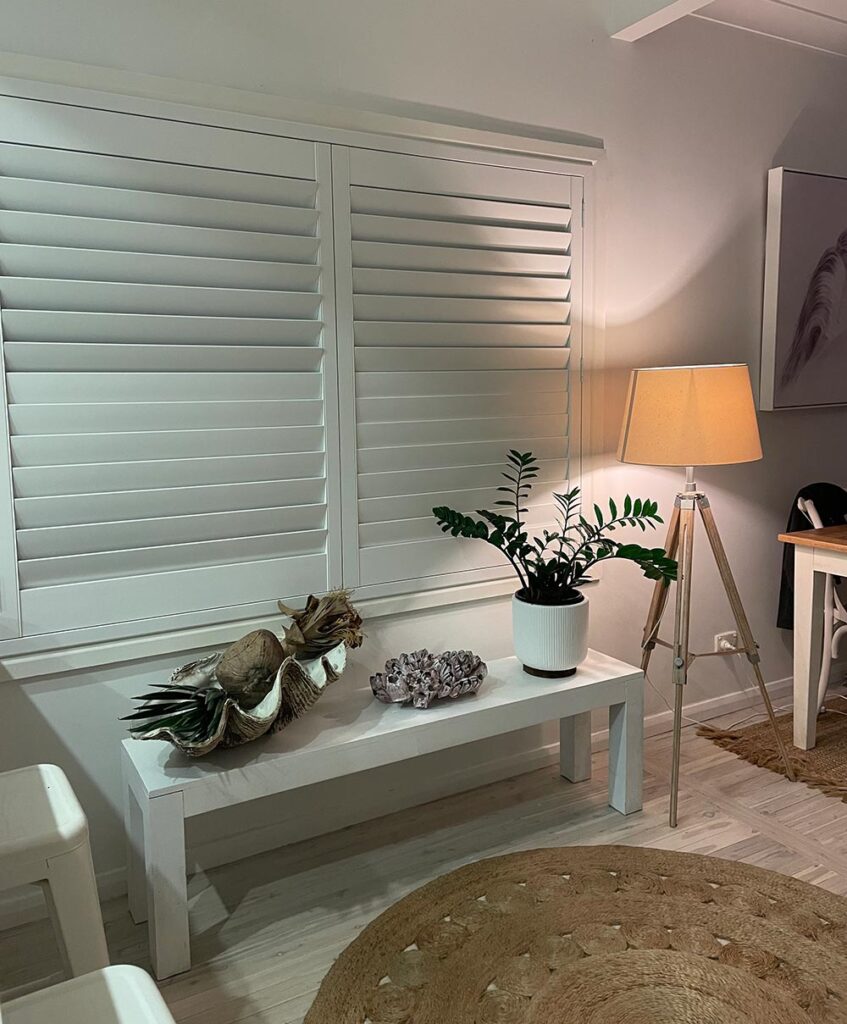 Windows With Blinds On The Living Room — Blinds, Doors, & Shutters in Central Coast, NSW