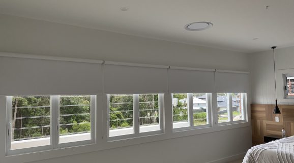 Four Windows With Blinds - Plantation Shutters in the Central Coast | Bay Blinds & Doors